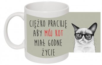 ciezko pracuje aby moj kot mial godne zycie